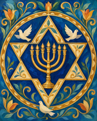 Golden Menorah