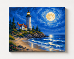 Moonlit Lighthouse