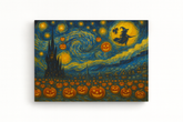 Halloween Night in Van Gogh Style