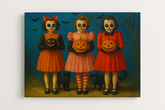 Retro Pumpkin Sisters