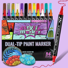 24 Count Acrylic Brush Tip Markers PaintMeLike