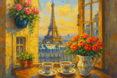 Coffee in the Paris Sunrise