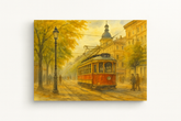 Tram in the Autumn Mist