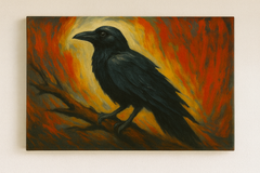 Raven in the Emberlight