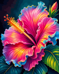 Neon Hibiscus