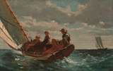 Breezing Up (A Fair Wind) — Winslow Homer Paint by Numbers Kit — unframed artwork detail