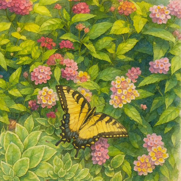 Butterfly In The Garden