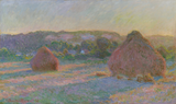 Stacks of Wheat (End of Summer) — Claude Monet Paint by Numbers Kit — unframed artwork detail