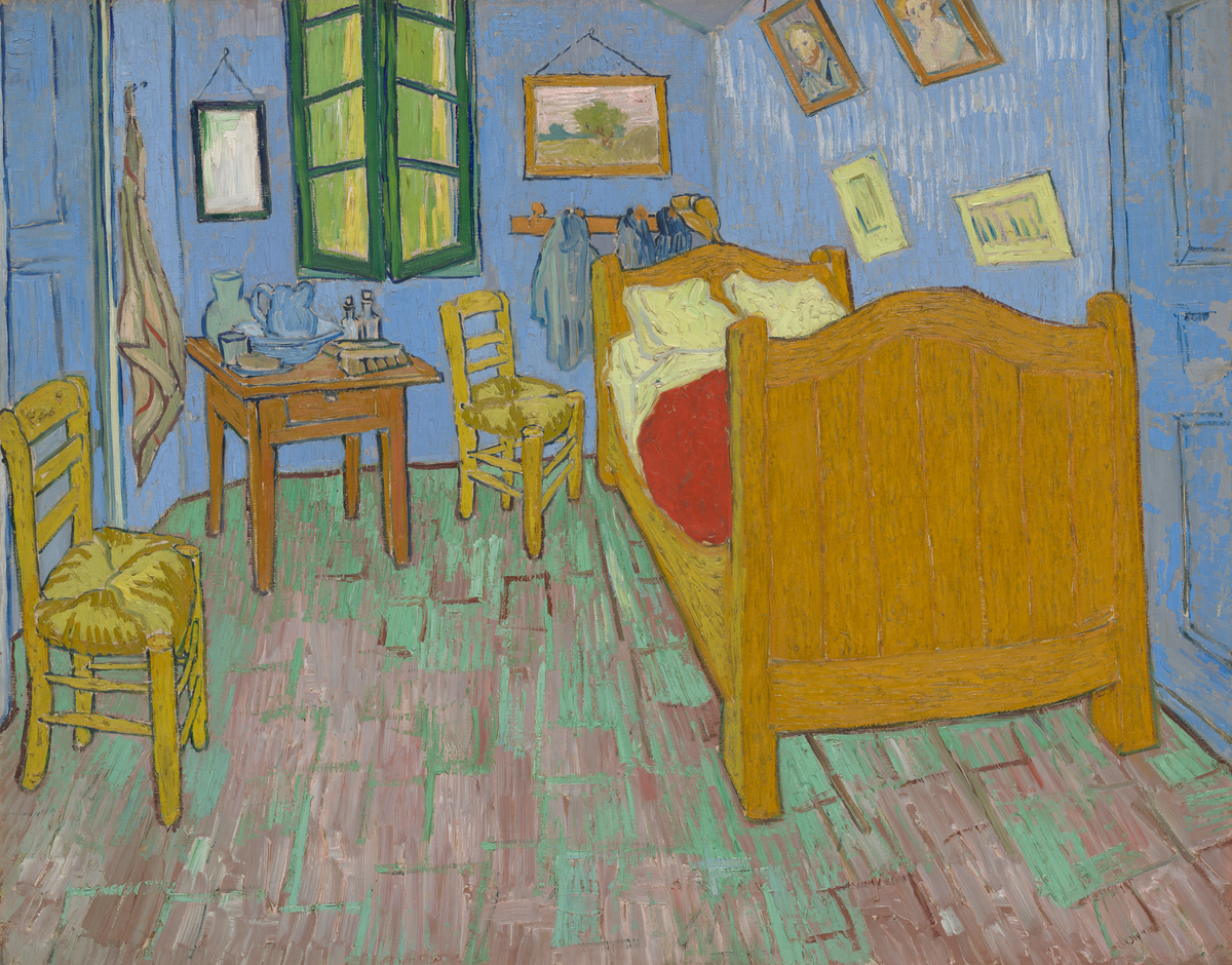 The Bedroom — Vincent van Gogh Paint by Numbers Kit — unframed artwork detail