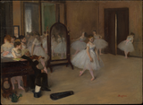 The Dancing Class — Edgar Degas Paint by Numbers Kit — unframed artwork detail