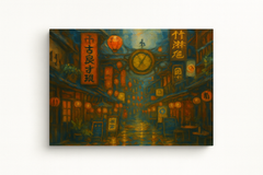 Lanterns in the Tokyo Night
